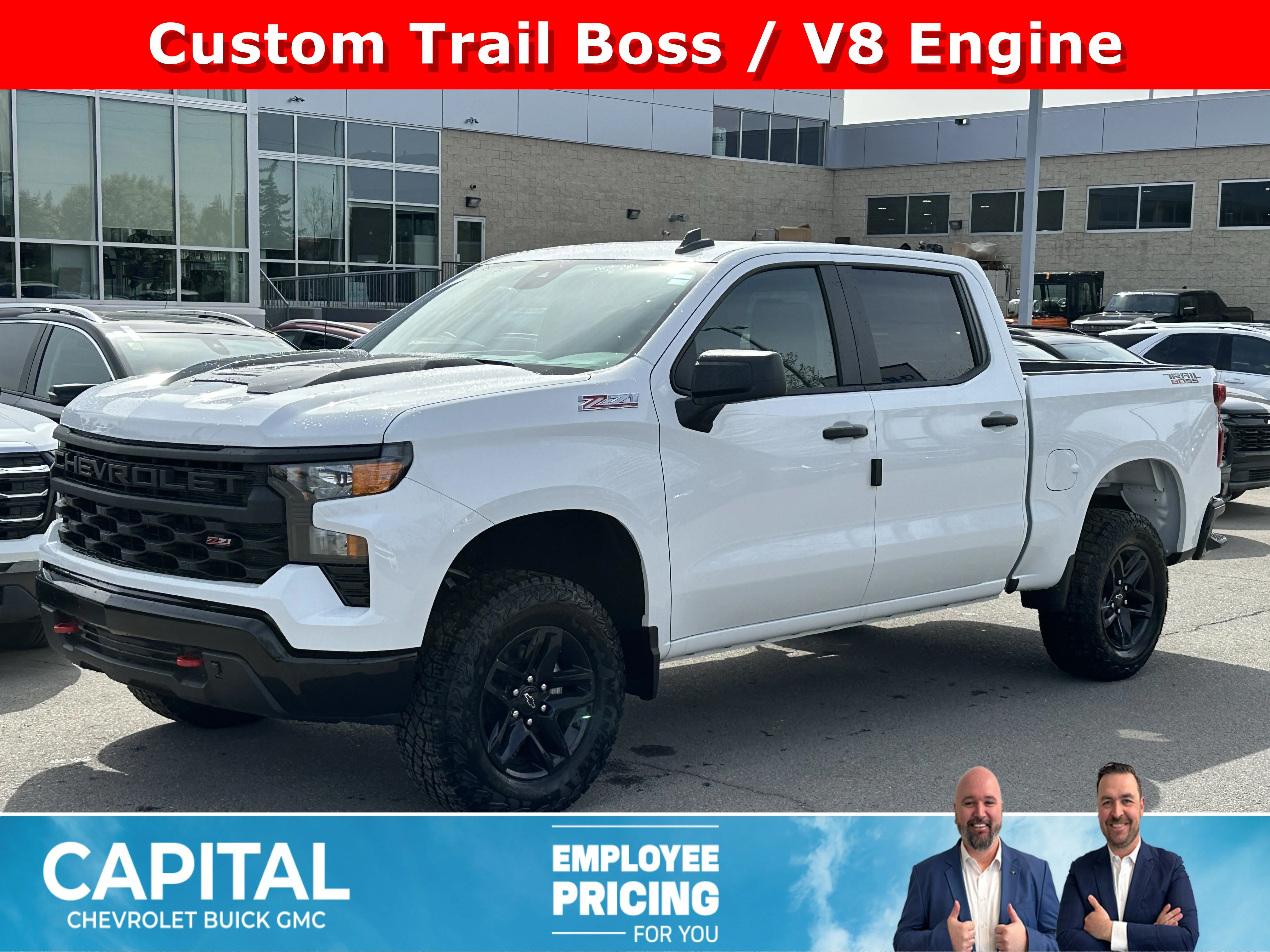 New 2026 Summit White Chevrolet Custom Trail Boss image 1