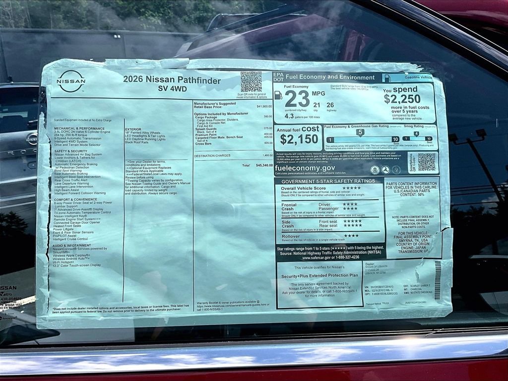 New 2026 Red Nissan SV image 13