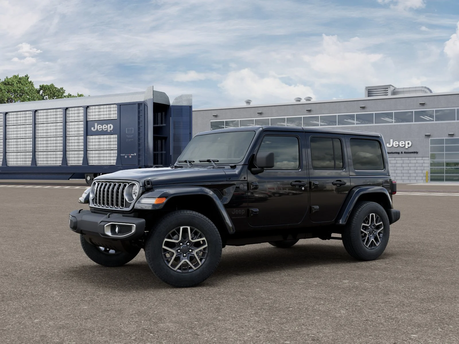 New 2026 Black Clear-Coat Exterior Paint Jeep Sahara image 1