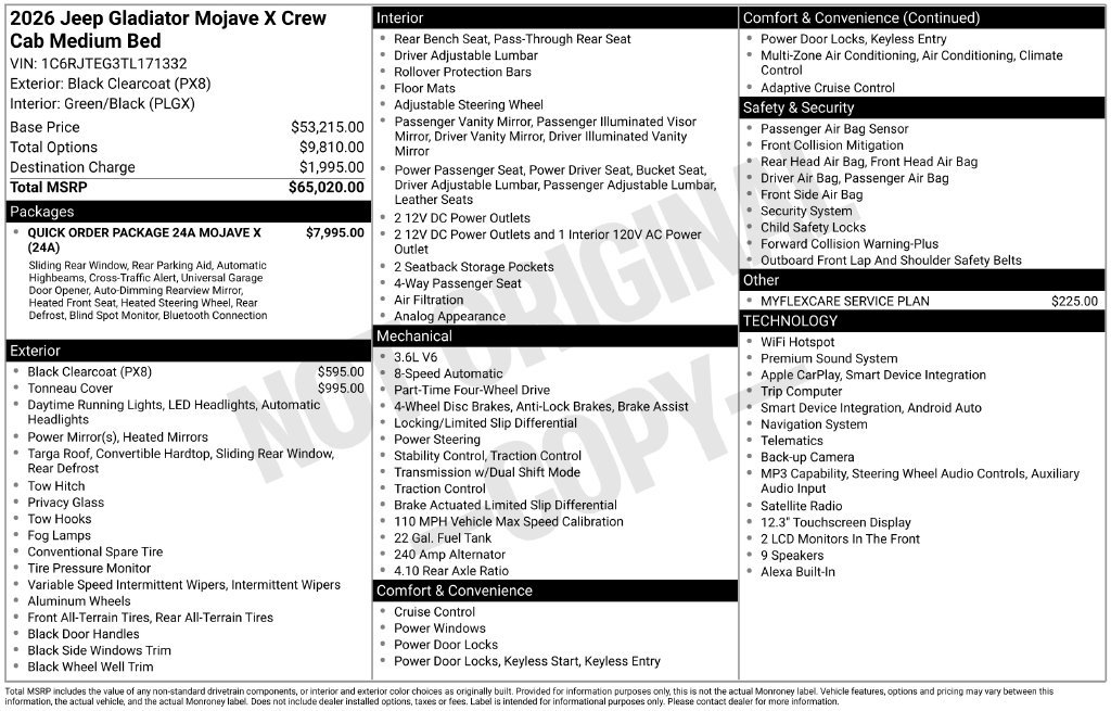 Used 2026 Black Jeep Mojave X image 26