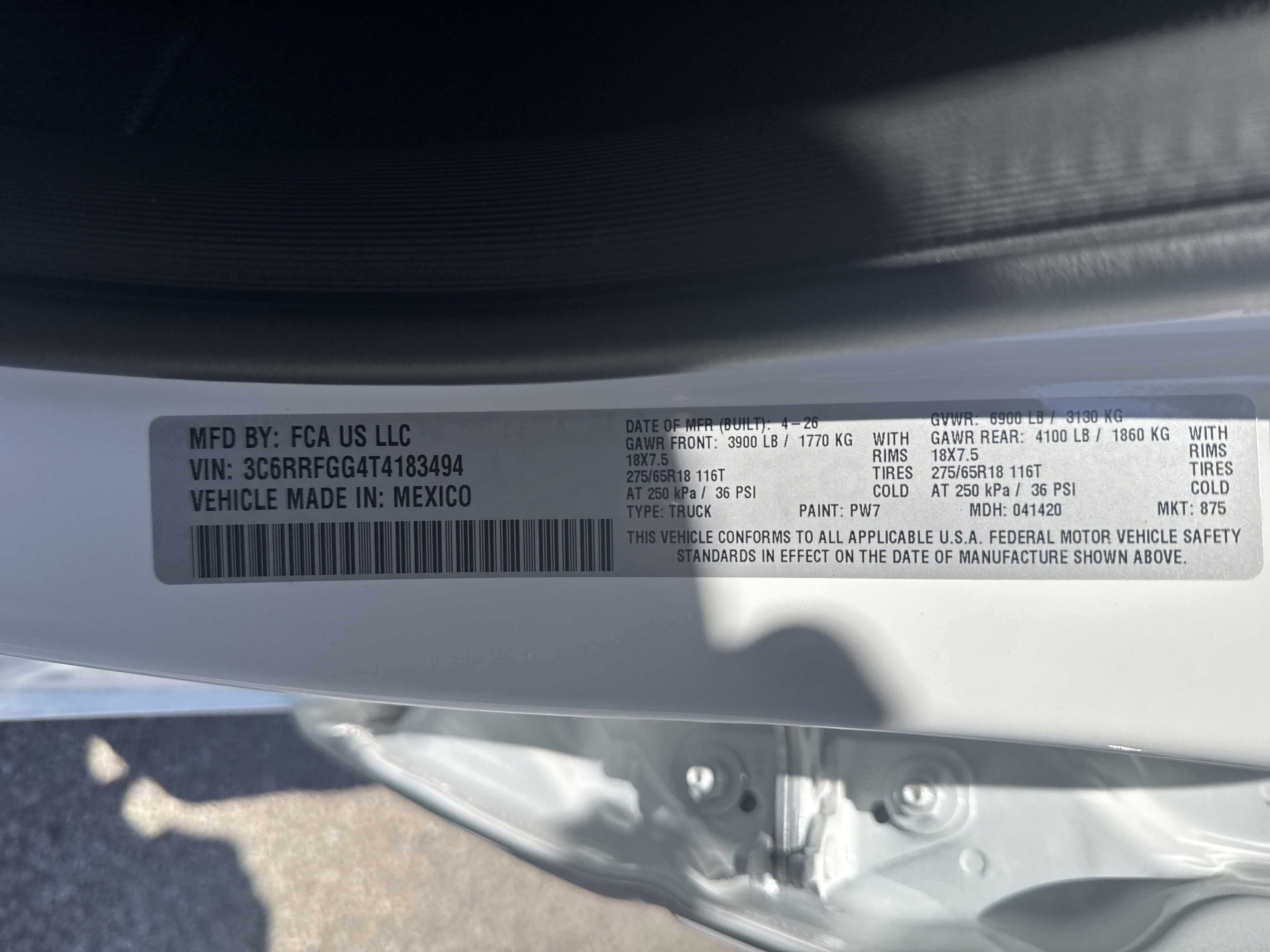 New 2026 Bright White Clear-Coat Exterior Paint RAM Tradesman image 32