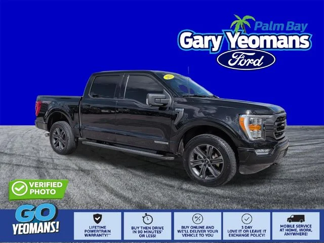 Used 2023 Agate Black Metallic Ford XLT image 1