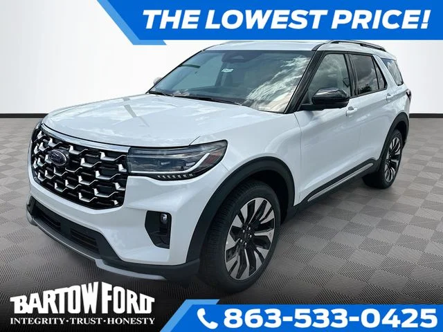 New 2026 White Metallic Ford Platinum image 1