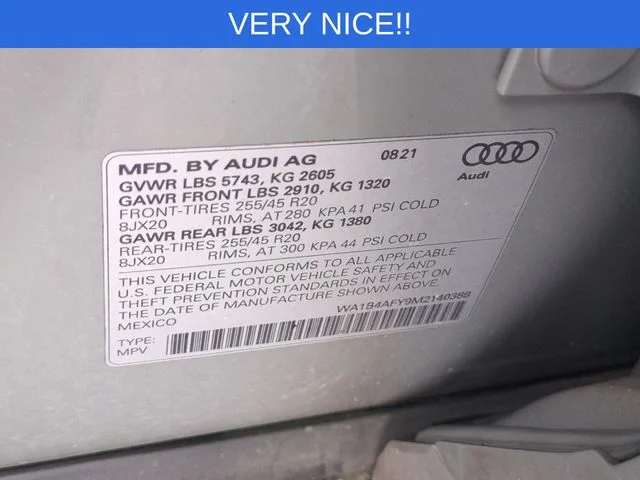 Used 2021 Gray Audi Premium Plus image 39