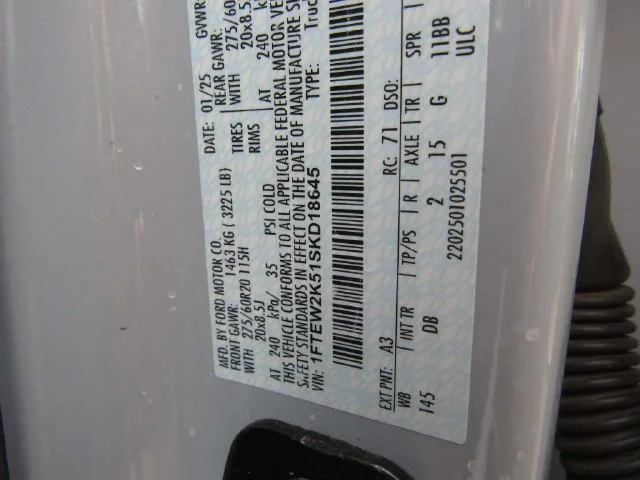 Used 2025 White Metallic Ford STX image 24