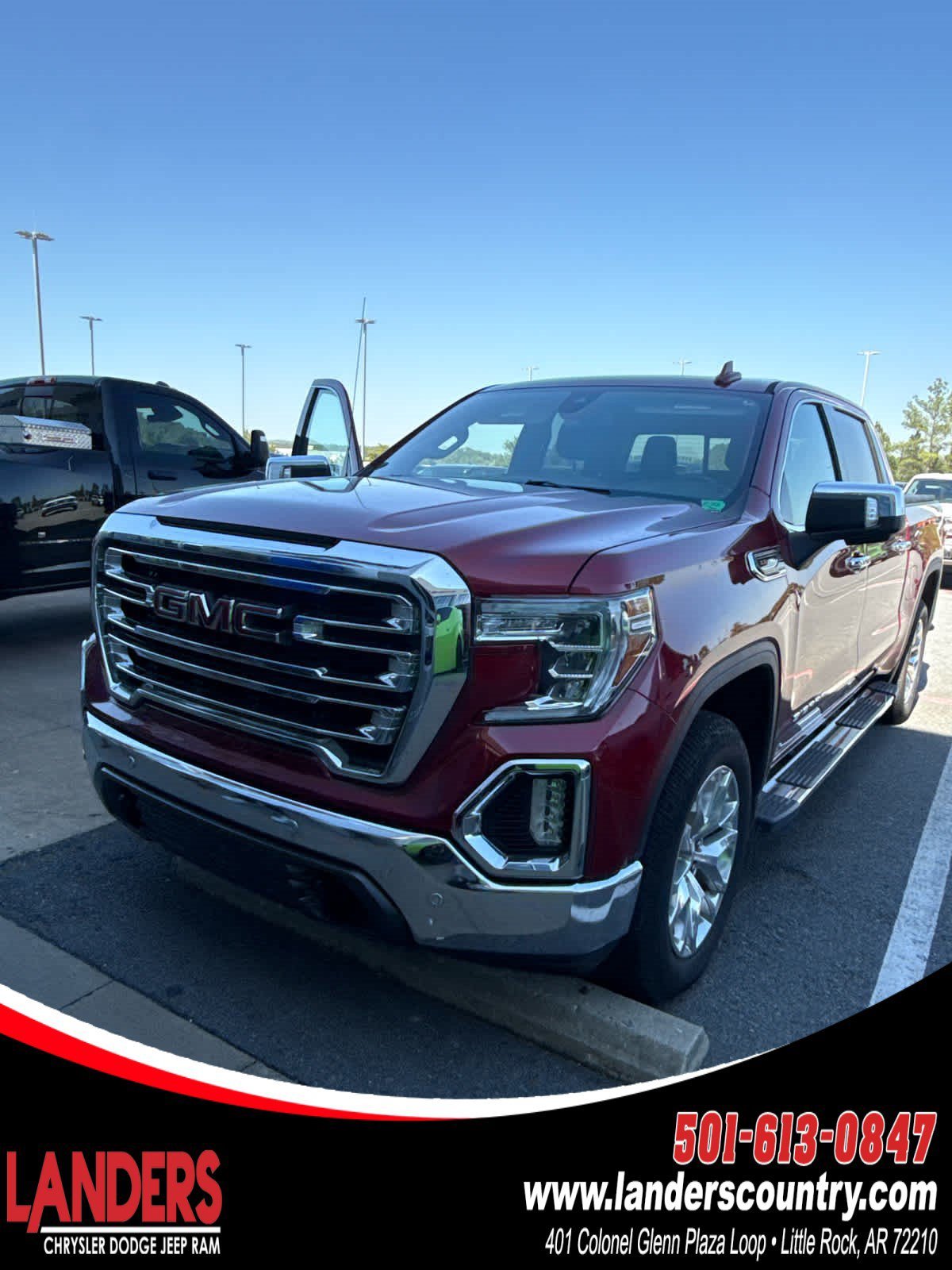 Used 2020 Red Quartz Tintcoat GMC SLT image 1