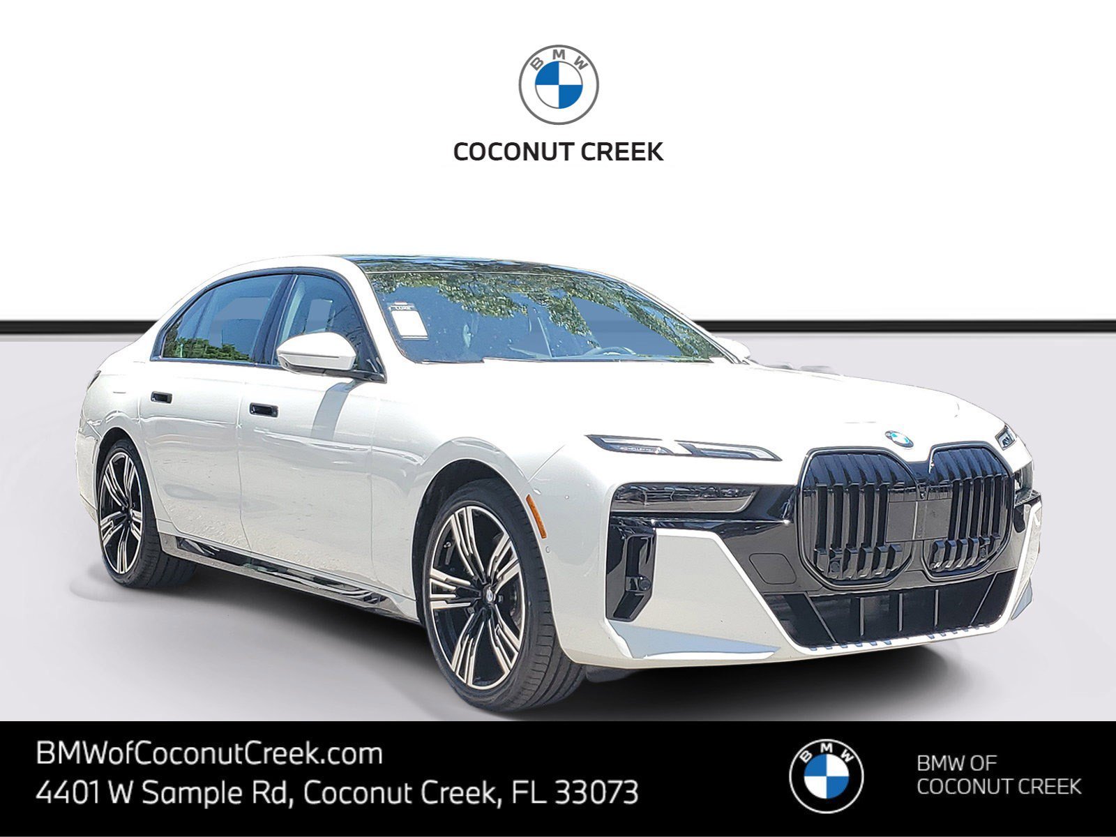 New 2026 Mineral White Metallic BMW 760i xDrive image 1