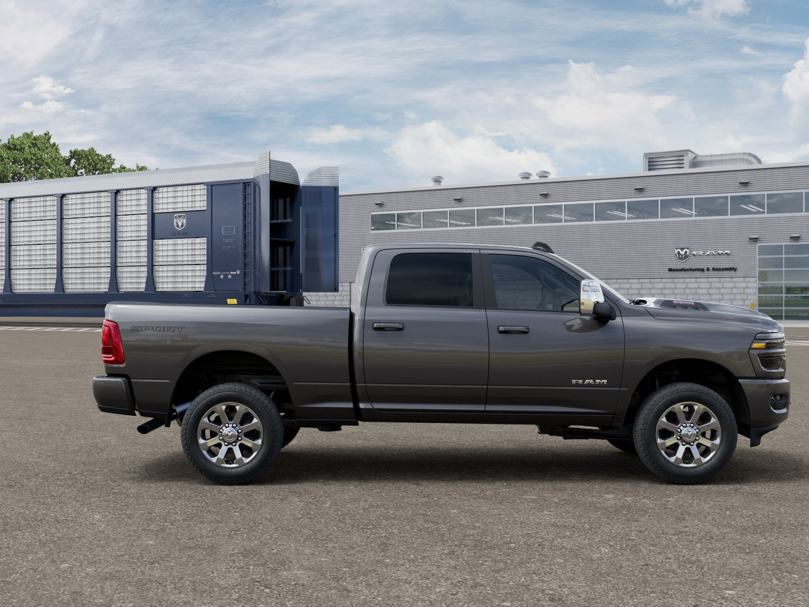 New 2026 Granite Crystal Metallic Clear-Coat Exterior Paint RAM LARAMIE image 12