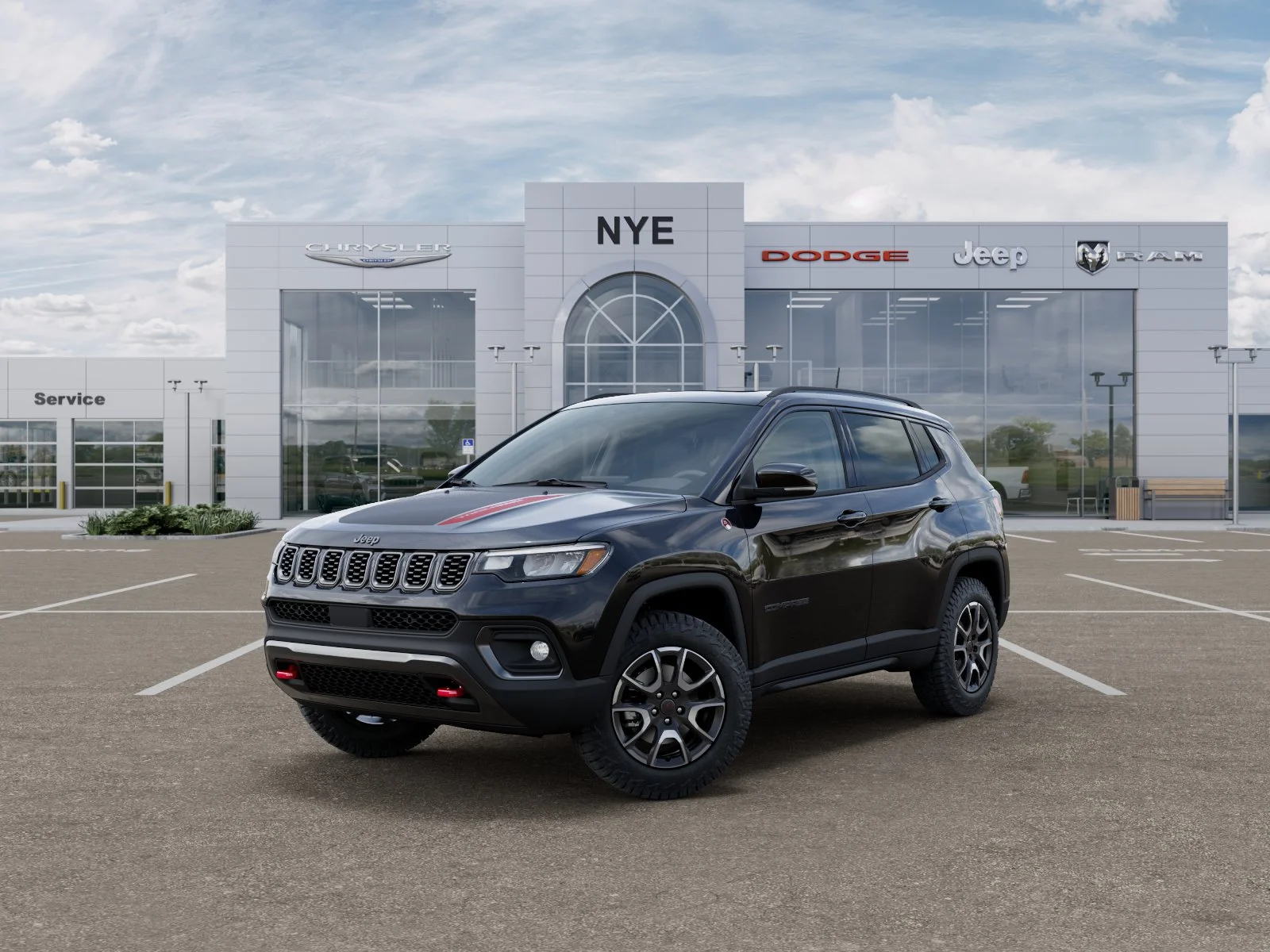 New 2026 Diamond Black Crystal Pearl-Coat Exterior Paint Jeep Trailhawk image 28