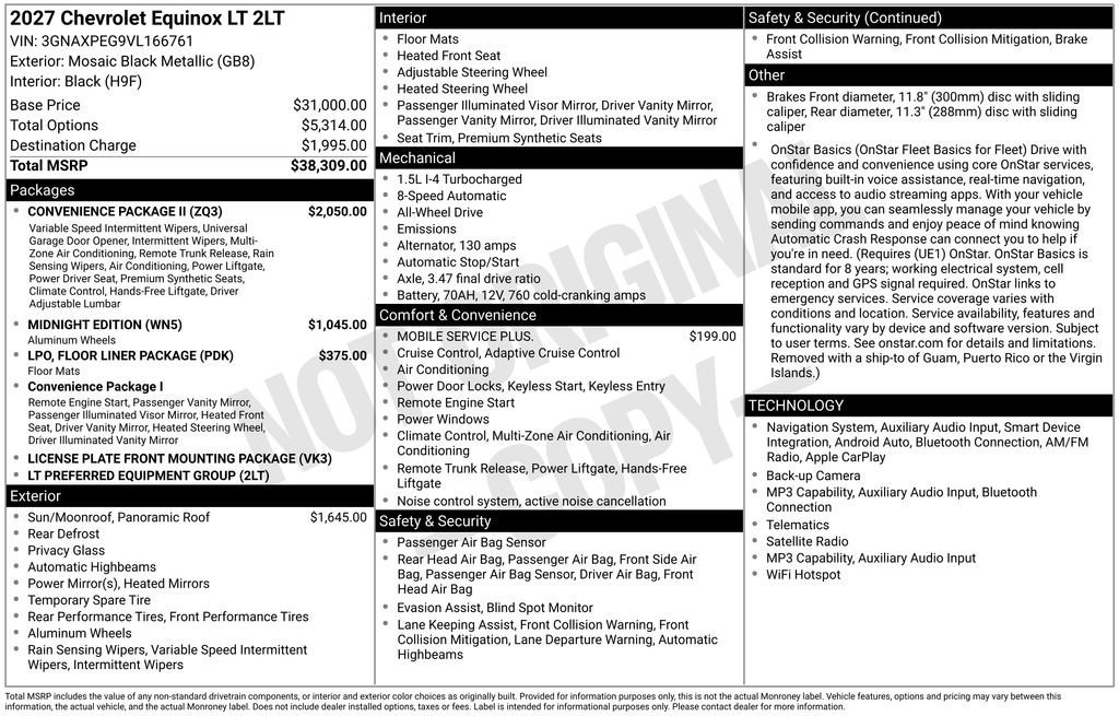 2027 Chevrolet Equinox LT - Photo 26