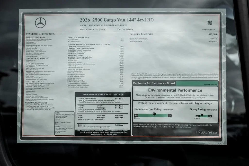New 2026 Arctic White Mercedes-Benz Cargo 144 WB image 57