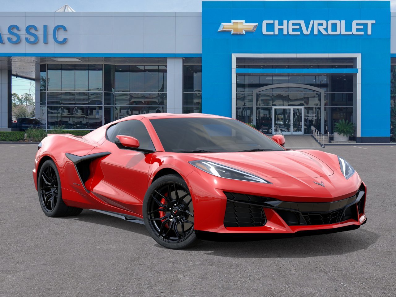 2026 Chevrolet Corvette Z06 1LZ Red at Classic Elite Chevrolet Hwy 6