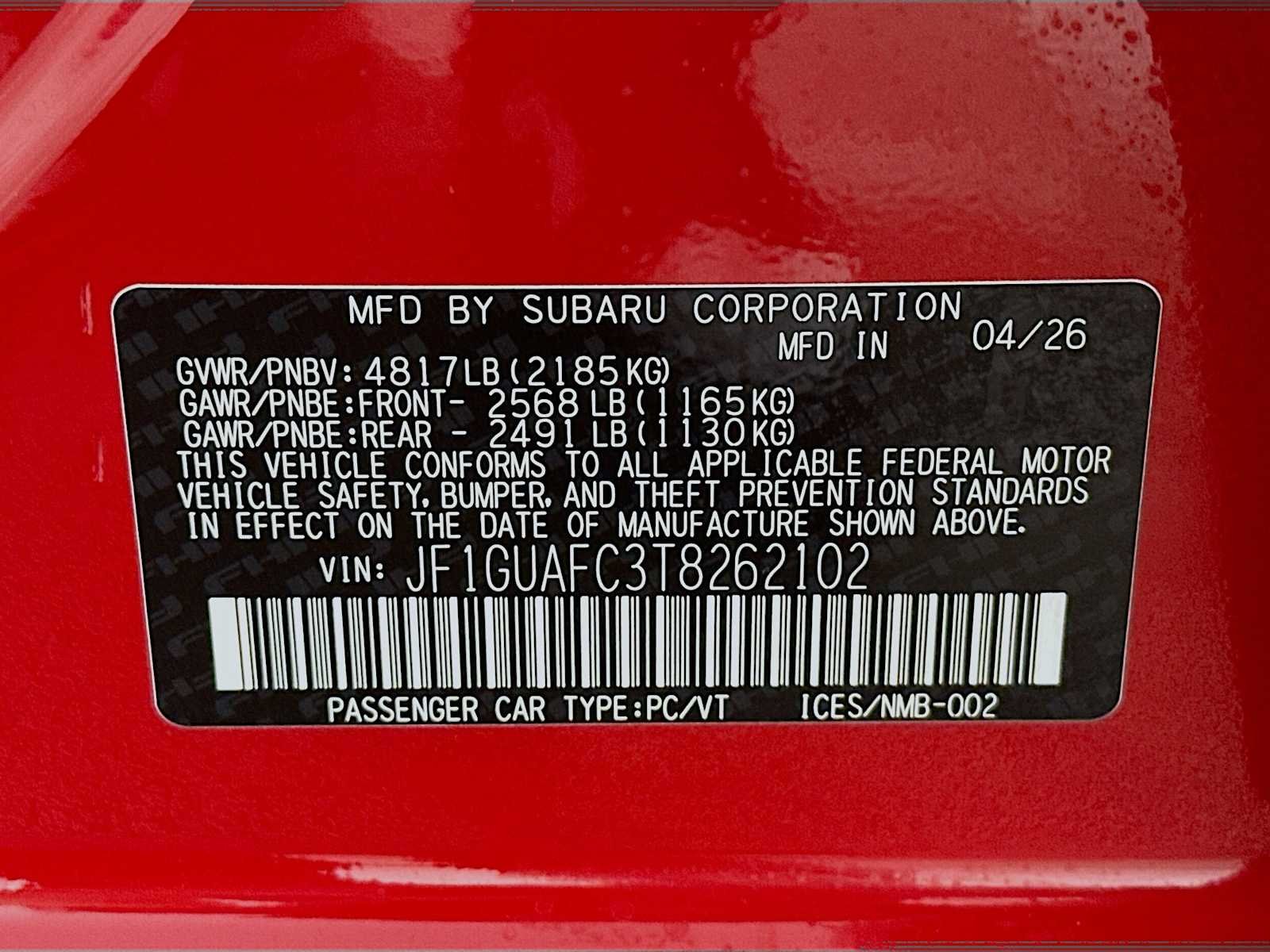New 2026 PURE RED Subaru Sport image 29
