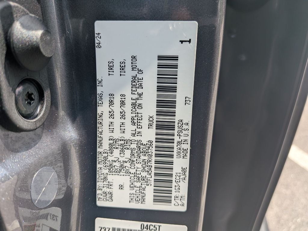 Certified Used 2024 Gray Toyota SR5 image 33
