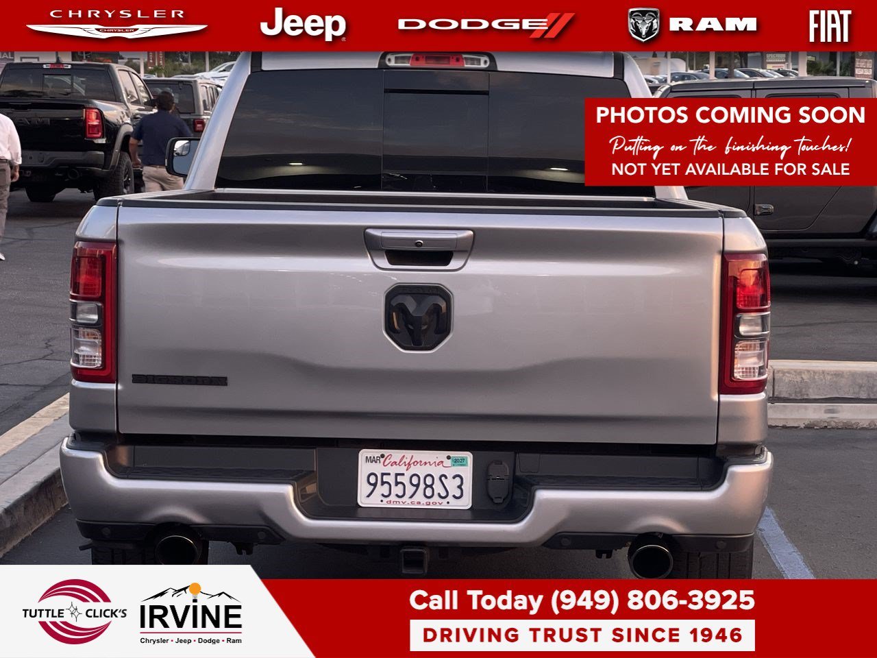 Used 2022 Billet Silver Metallic Clearcoat Ram Big Horn image 4