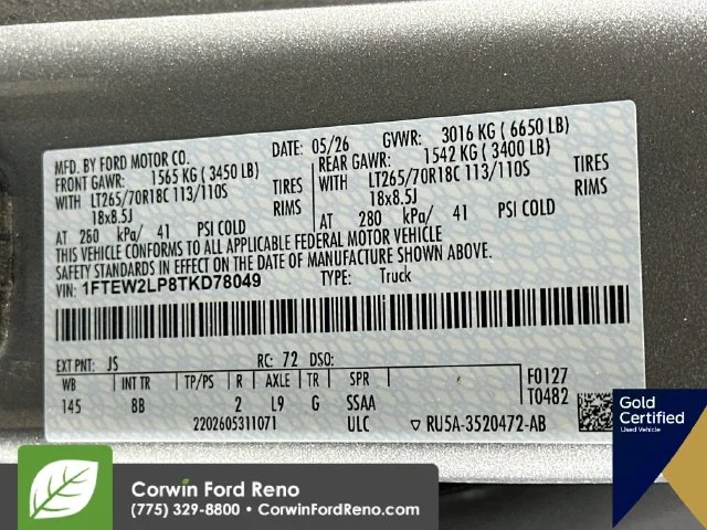 Used 2026 Silver Metallic Ford STX image 34