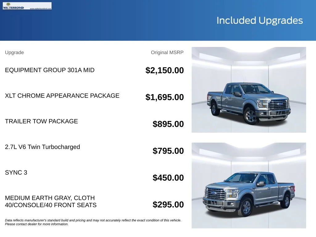 Used 2016 Ingot Silver Ford XLT image 22