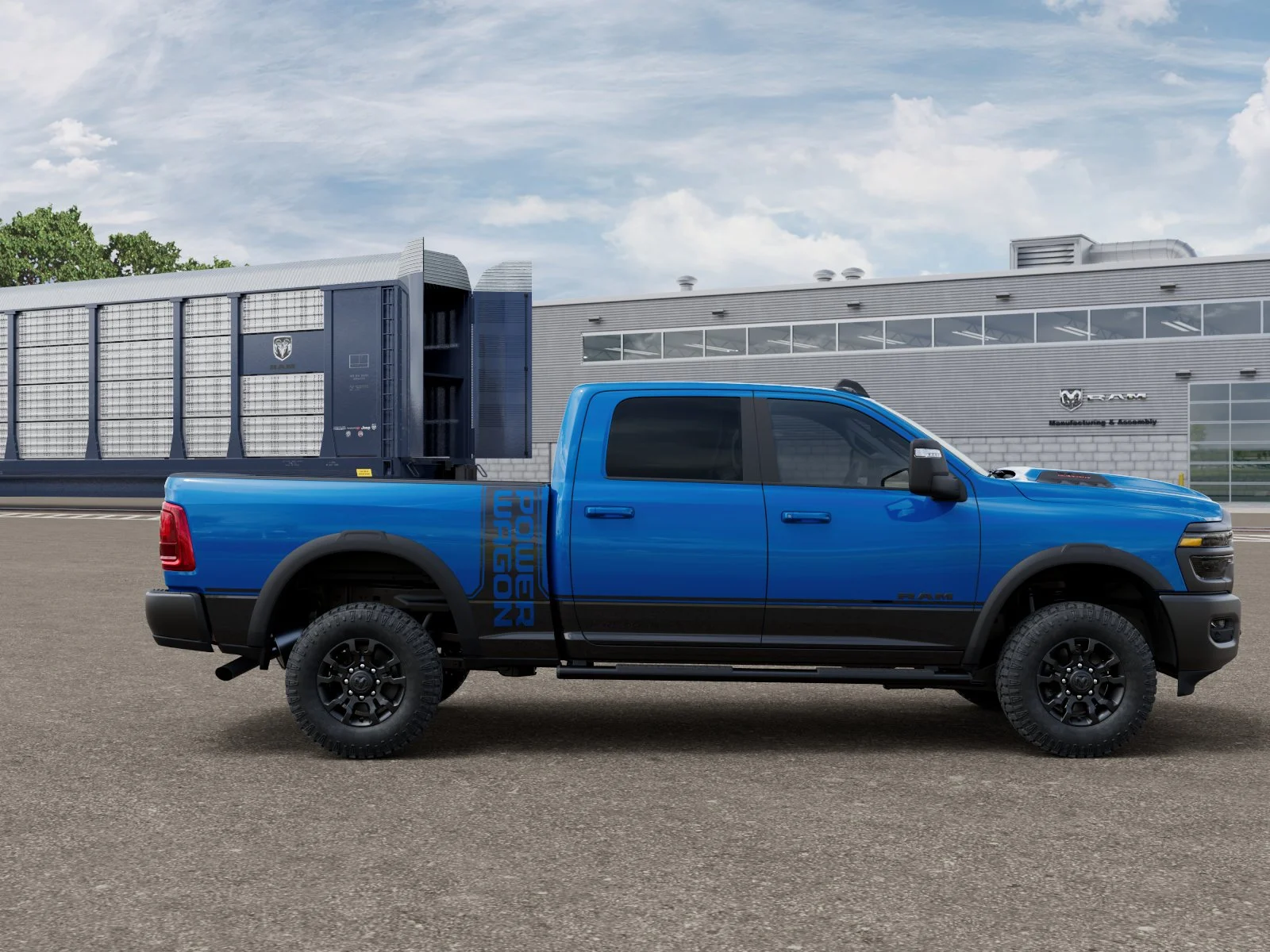 New 2026 Hydro Blue Pearl-Coat Exterior Paint RAM POWER WAGON image 12