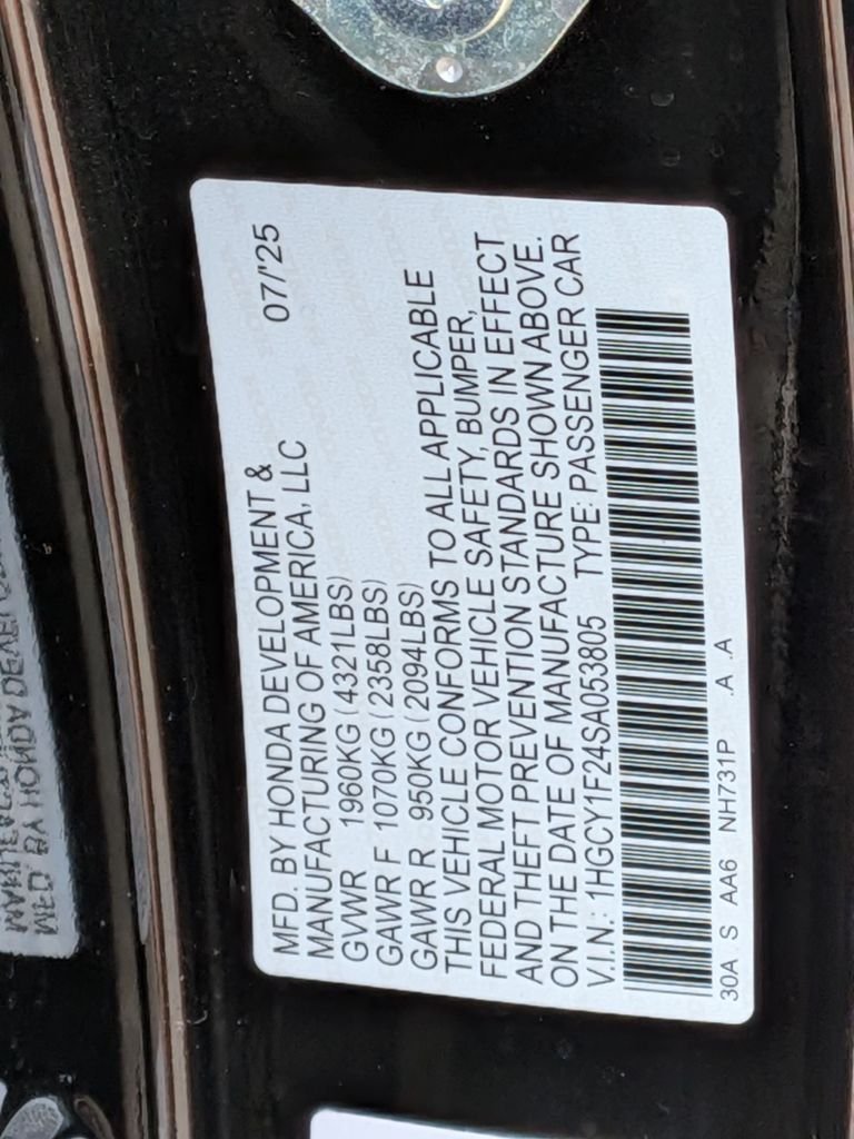 Used 2025 Black Honda LX image 33