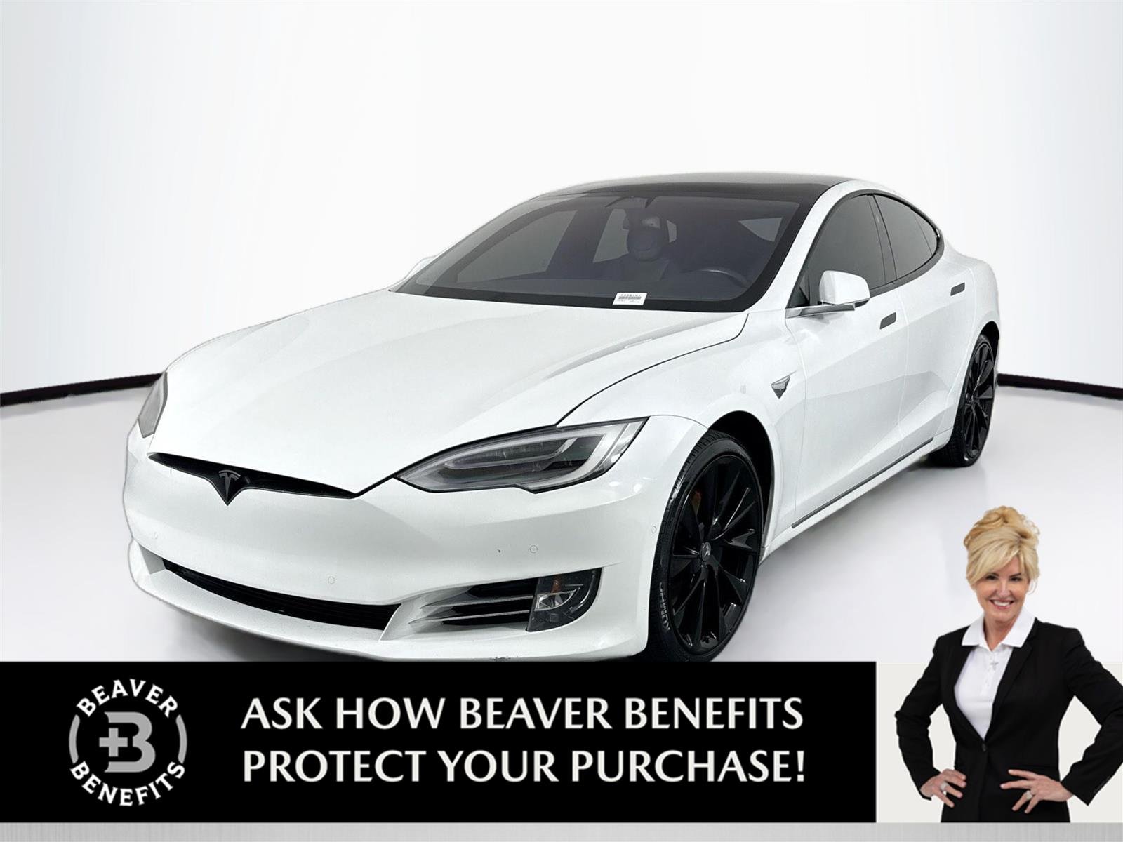 Used 2019 Pearl White Multi-Coat Tesla Performance image 1