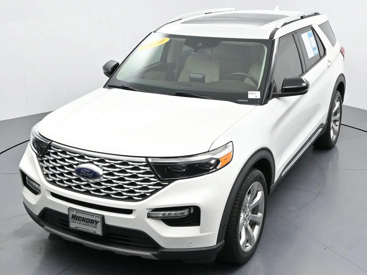 Used 2020 Star White Metallic Tri-Coat Ford Platinum image 46