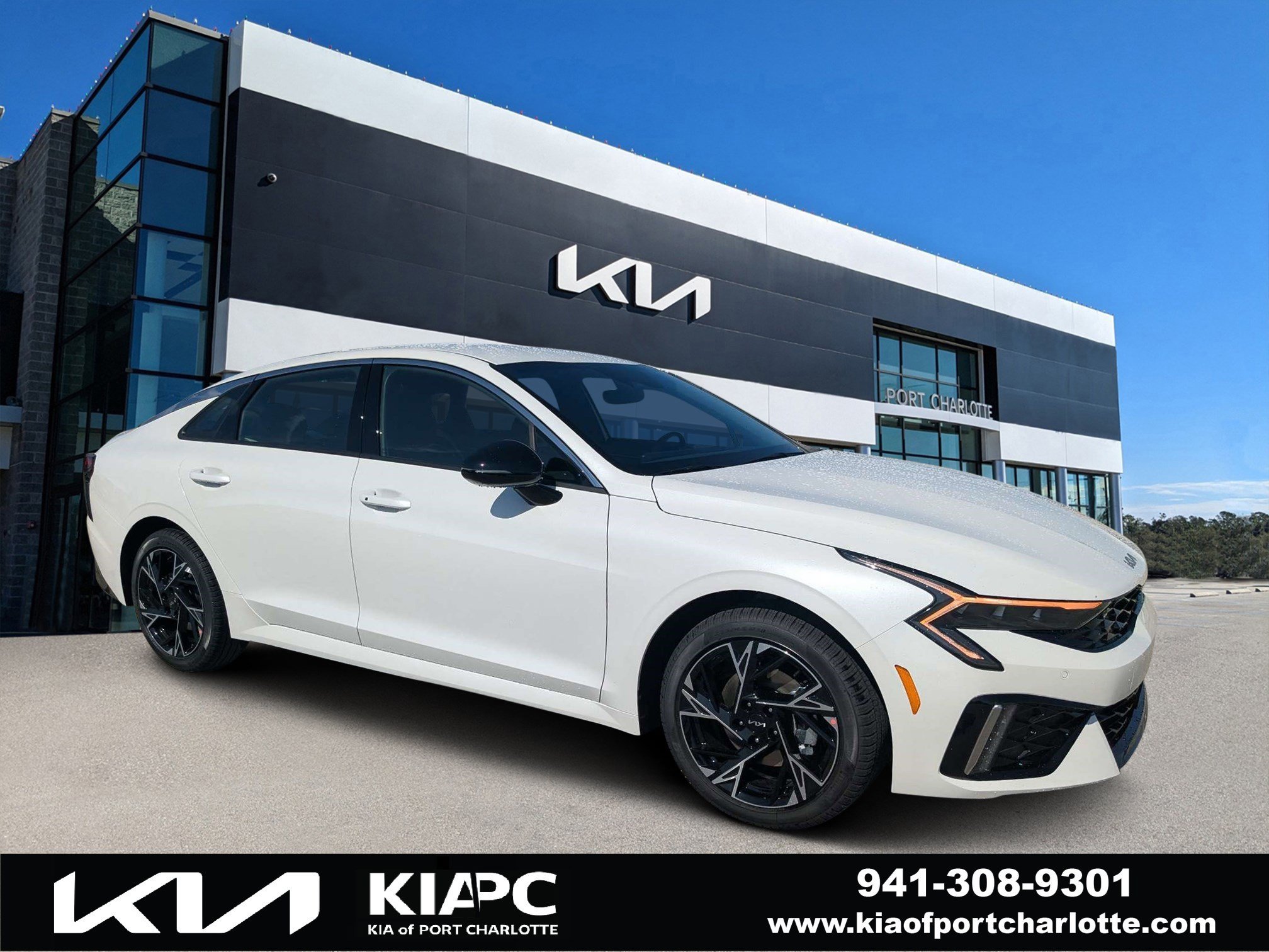 New 2026 Snow White Pearl Kia GT-Line FWD image 1
