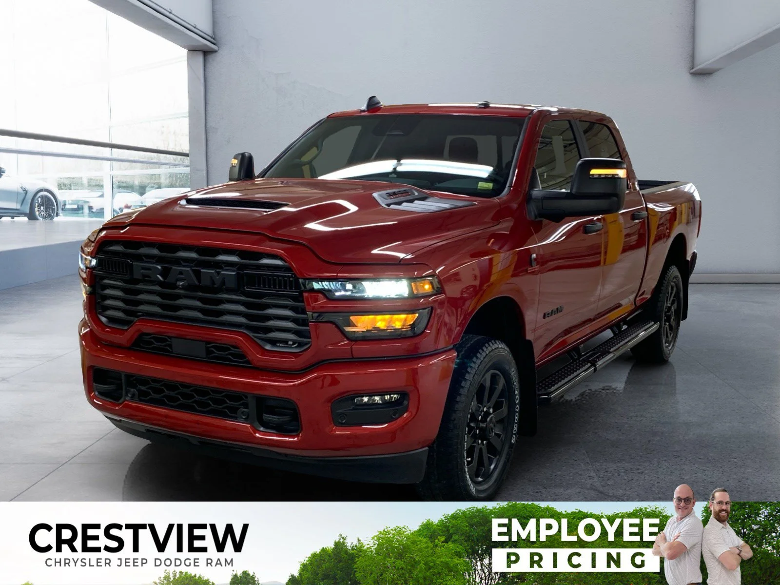 New 2026 MOLTEN RED PEARL Ram Big Horn image 1