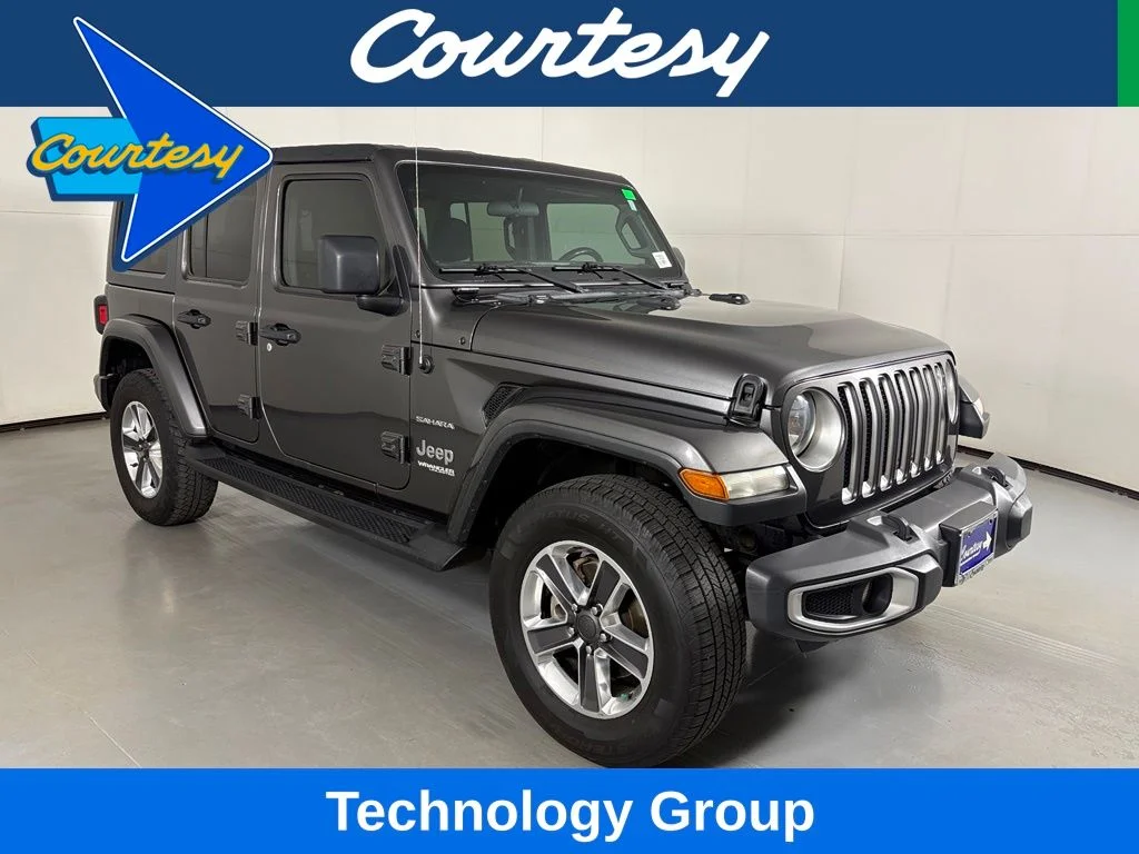 Used 2020 Gray Jeep Unlimited Sahara image 1