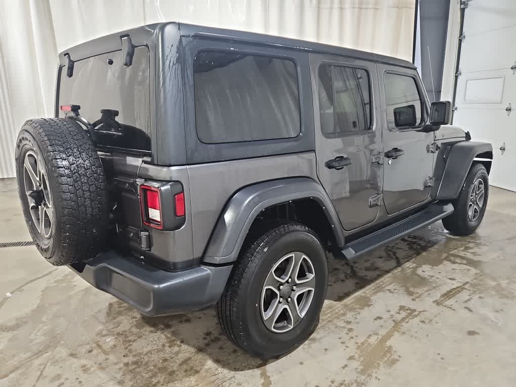 Used 2022 Granite Crystal Metallic Clearcoat Jeep Unlimited Sport S image 7