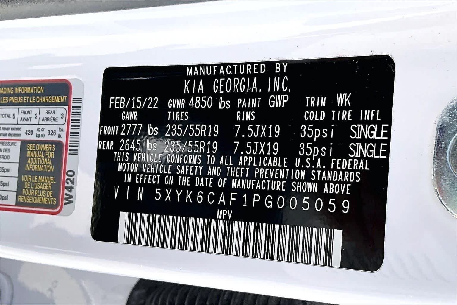 Used 2023 Glacial White Pearl Kia X-Line image 34