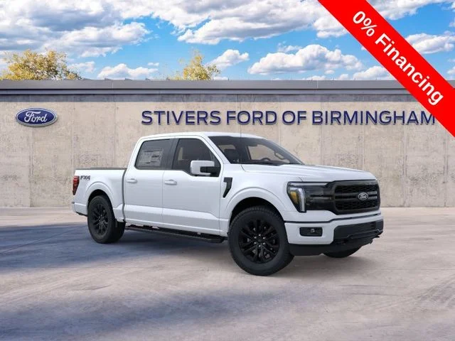New 2026 Star White Metallic Tri-Coat Ford Lariat® image 1