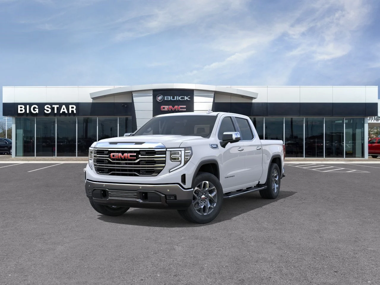 New 2026 Glacier White Tricoat GMC SLT image 8
