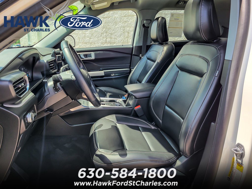 Certified Used 2023 White Metallic Ford XLT image 8