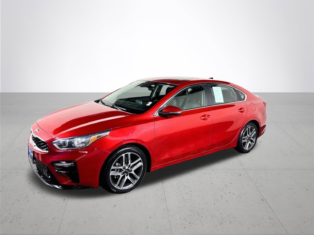 Used 2021 Currant Red Kia EX image 2