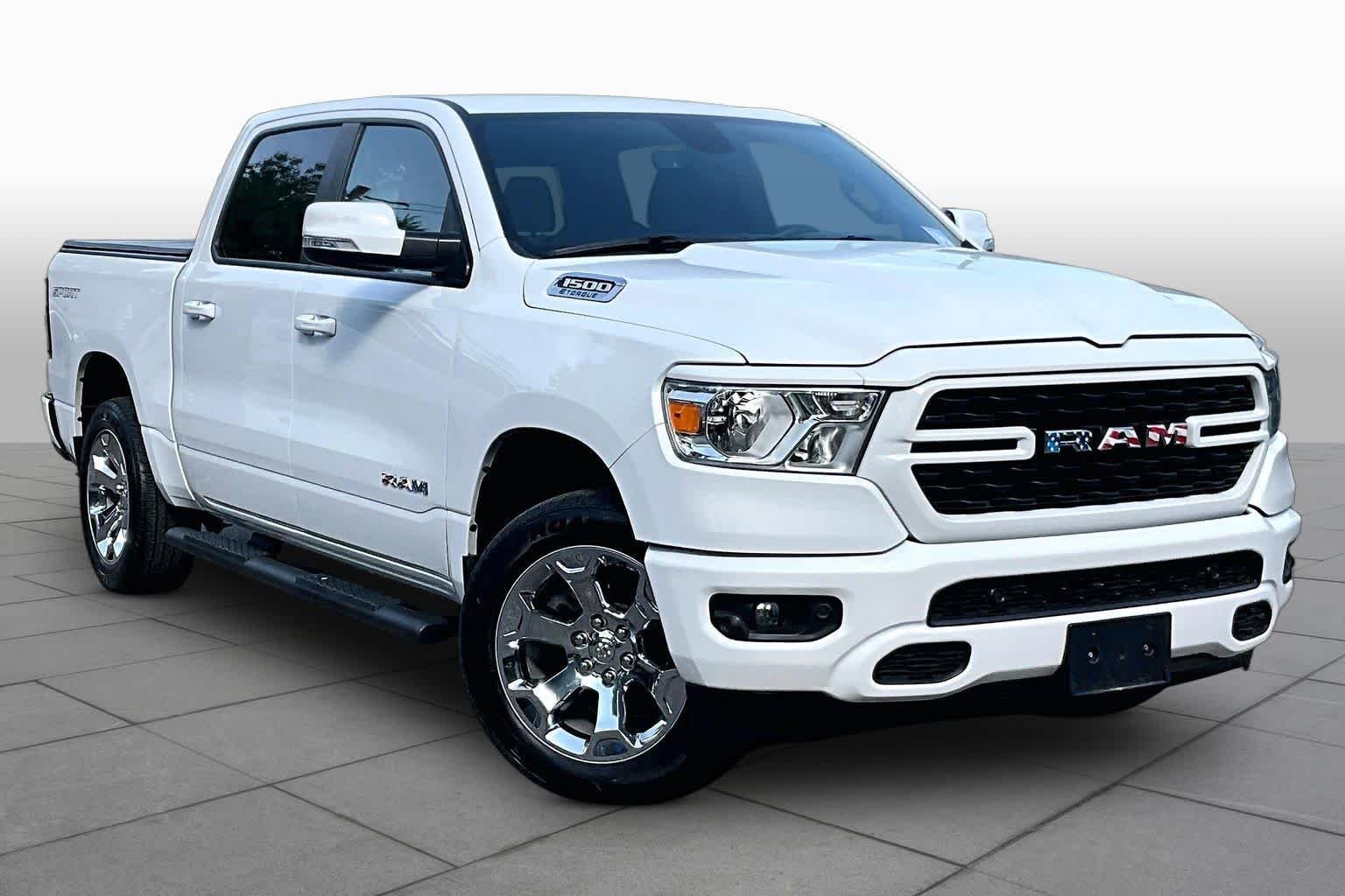 Used 2022 Bright White Clearcoat Ram Big Horn image 3