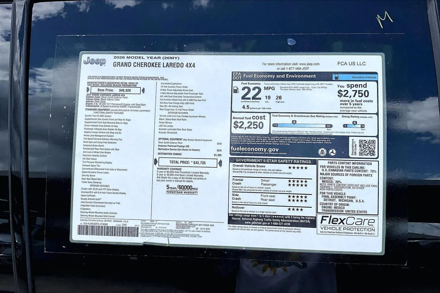 New 2026 Silver Zynith Exterior Paint Jeep Laredo image 16