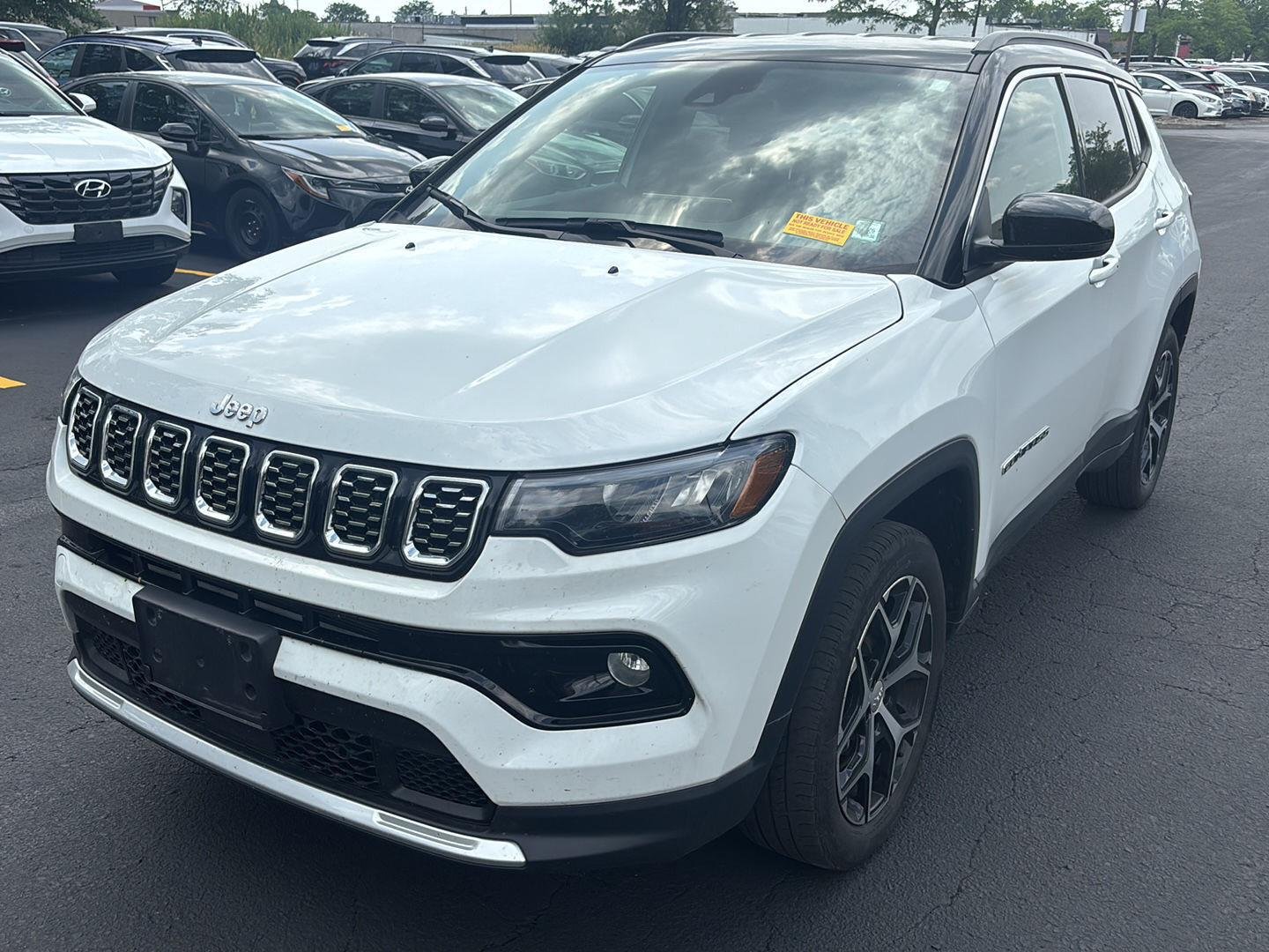 Used 2024 Bright White Clearcoat Jeep Limited image 2
