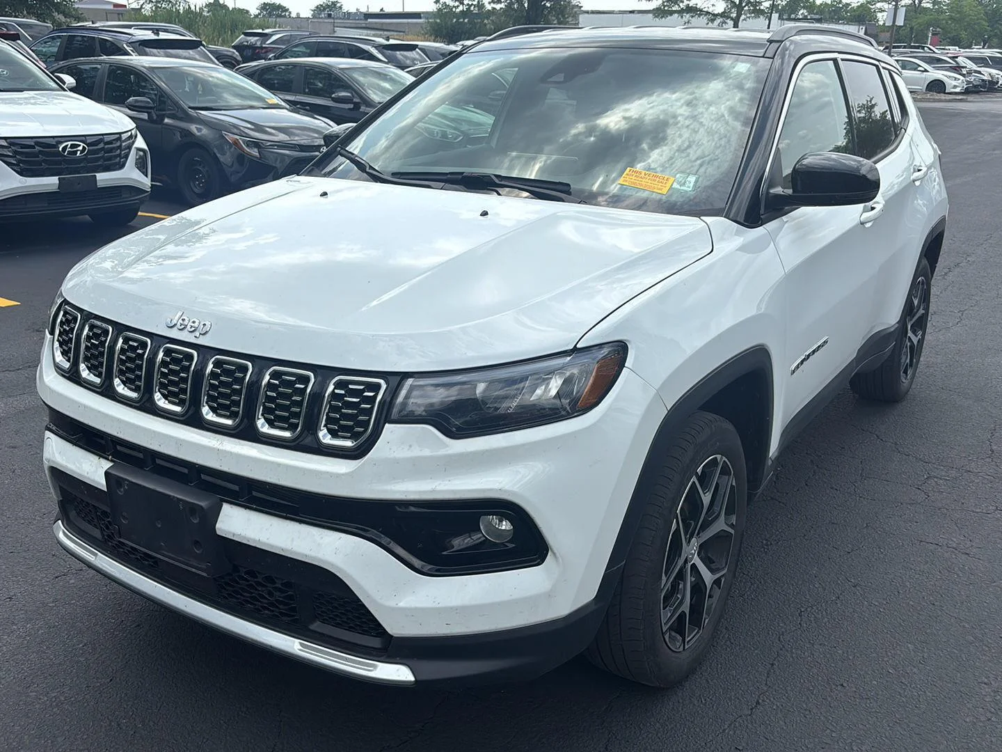 Used 2024 Bright White Clearcoat Jeep Limited image 2