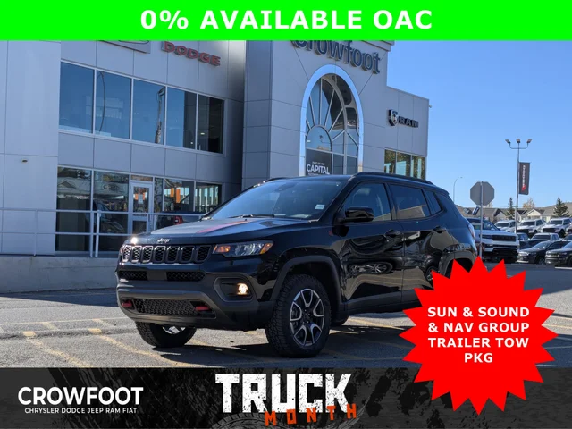 2026 Jeep Compass Trailhawk * Trailer Tow Group - Pano Sunroof - Alpine Audio - Trail Rated & Tons More!