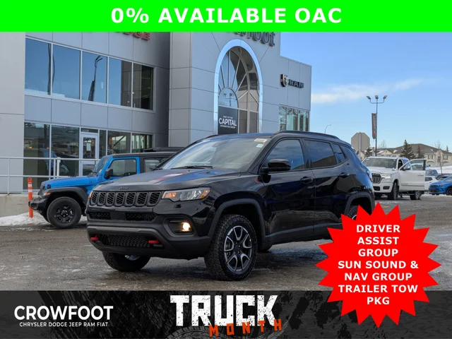 2026 Jeep Compass Trailhawk * Sun Sound & Nav/Pano Roof/Active Driving Assist