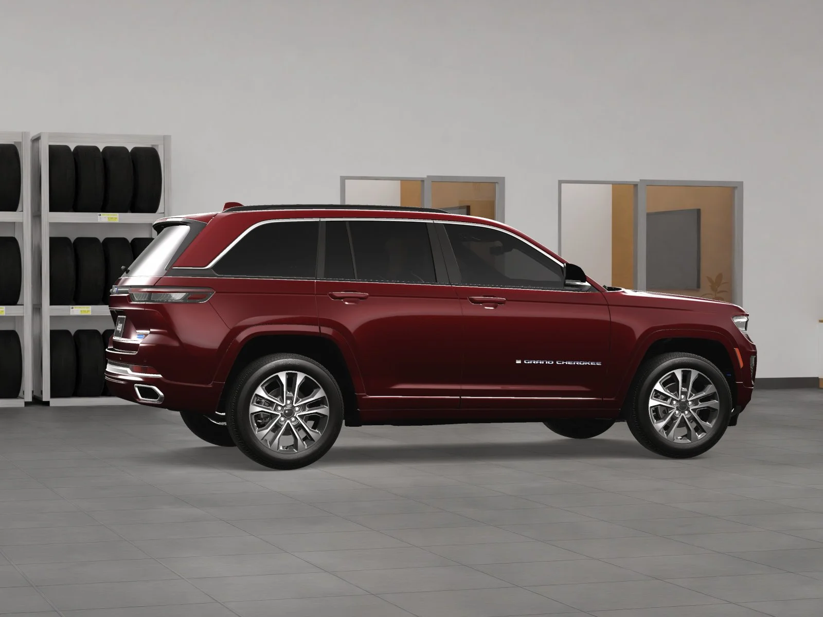 New 2024 Velvet Red Pearl-Coat Exterior Paint Jeep Overland 4xe image 37