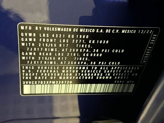 Certified Used 2023 Blue Volkswagen 1.5T S image 27