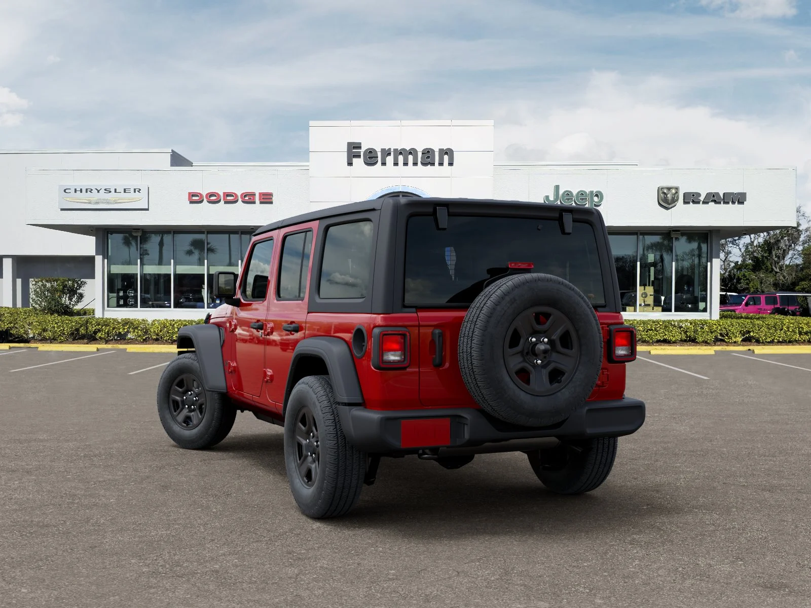 New 2026 Firecracker Red Clear-Coat Exterior Paint Jeep Sport image 38
