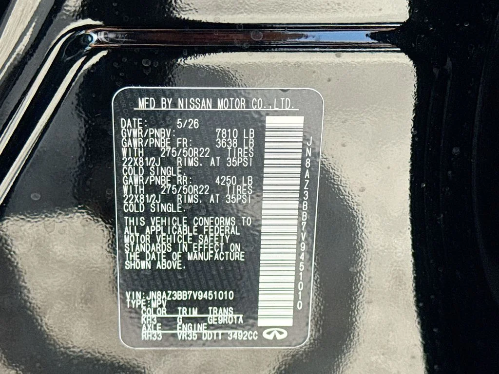 New 2027 BLACK OBSIDIAN INFINITI Luxe 4WD image 35