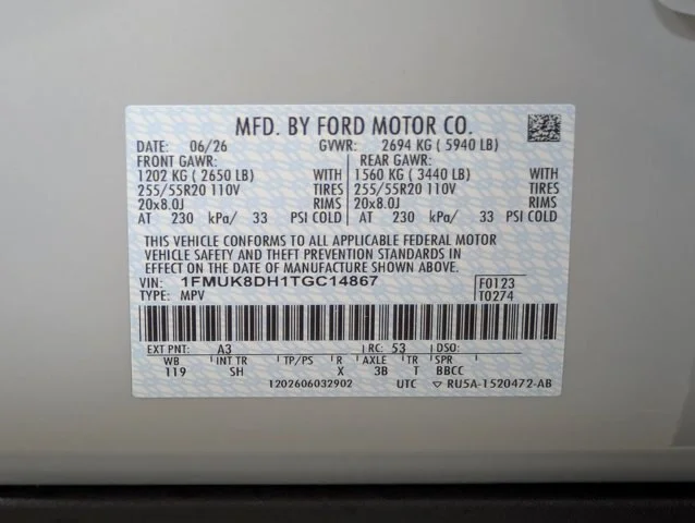 New 2026 Space White Metallic Ford Active image 51