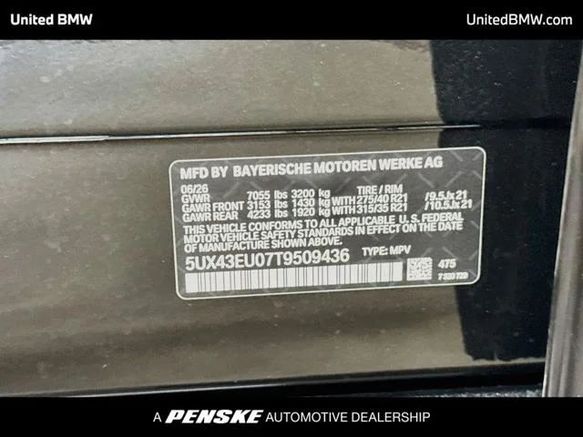New 2026 Black Sapphire Metallic BMW X5 50e image 15