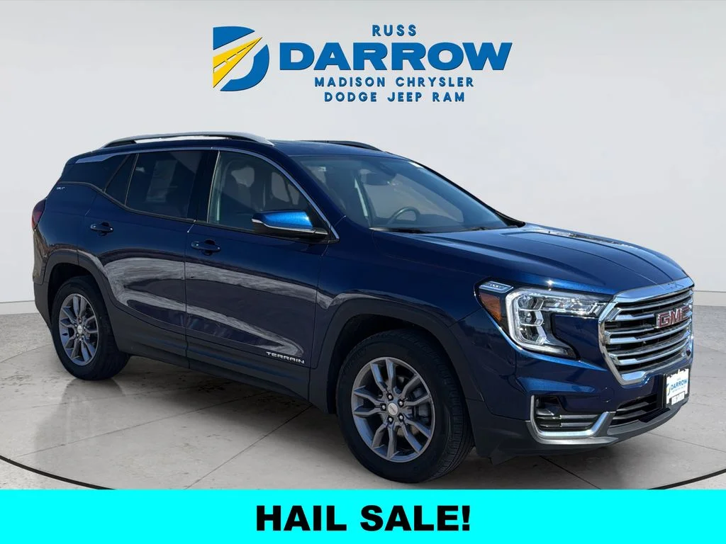 Certified Used 2022 Blue GMC SLT image 7