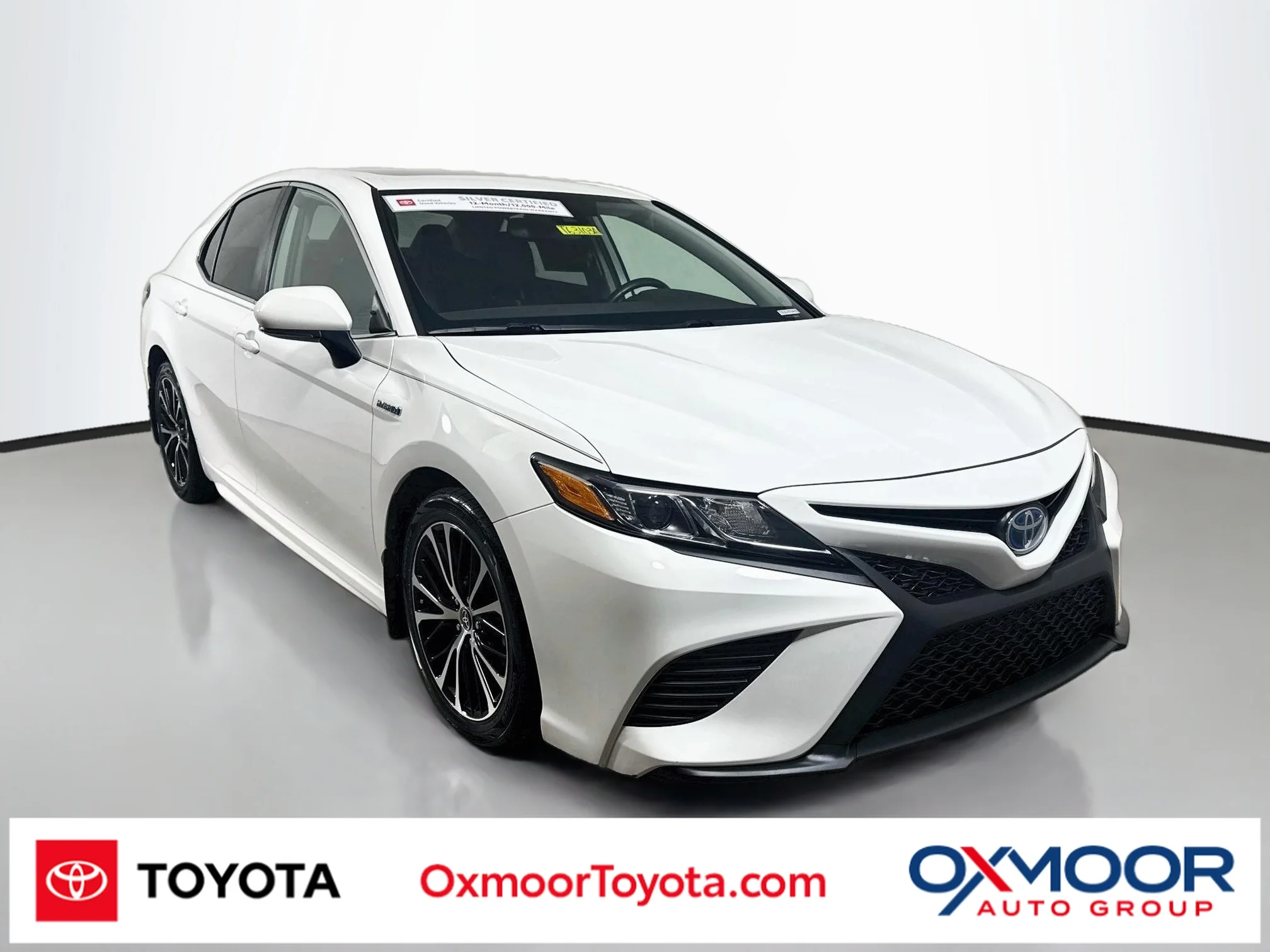 Certified Used 2020 Super White Toyota Hybrid SE image 1
