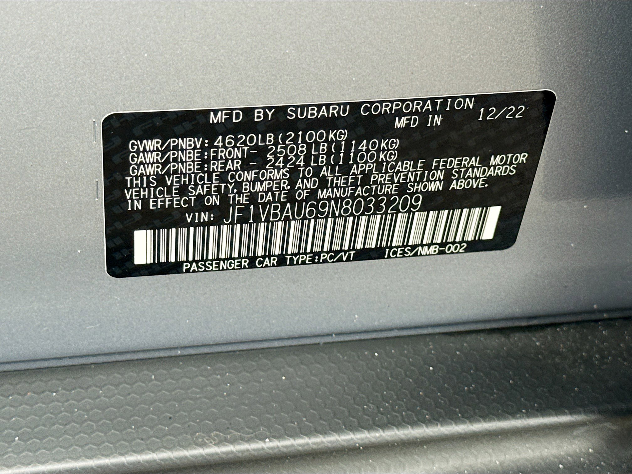Certified Used 2022 Ice Silver Metallic Subaru GT image 43