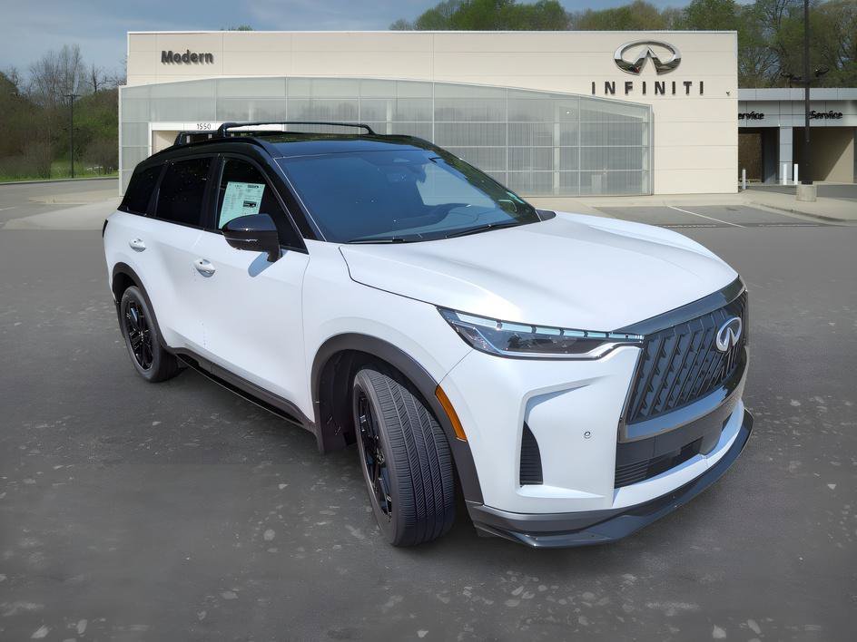 New 2027 Radiant White/Black Obsidian INFINITI SPORT image 3